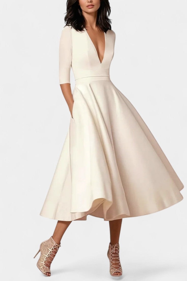 Nylah A-Line Midi Dress