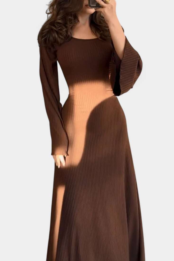 Livia Knit Dress with Waistband