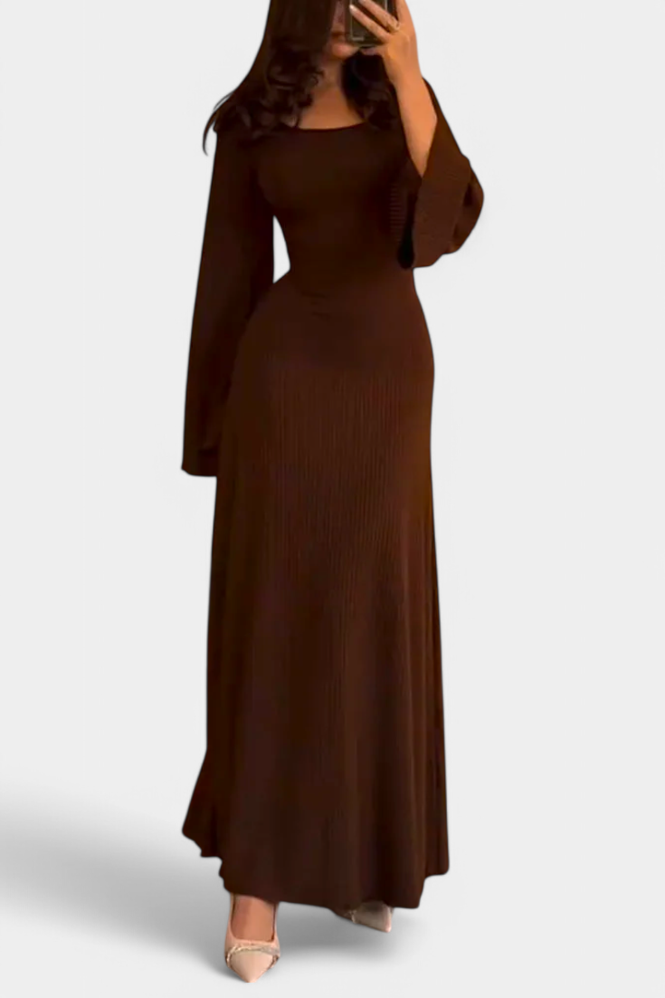 Livia Knit Dress with Waistband