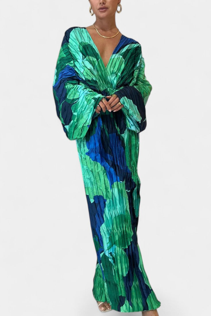 Rebecca Pleated Maxi Dress