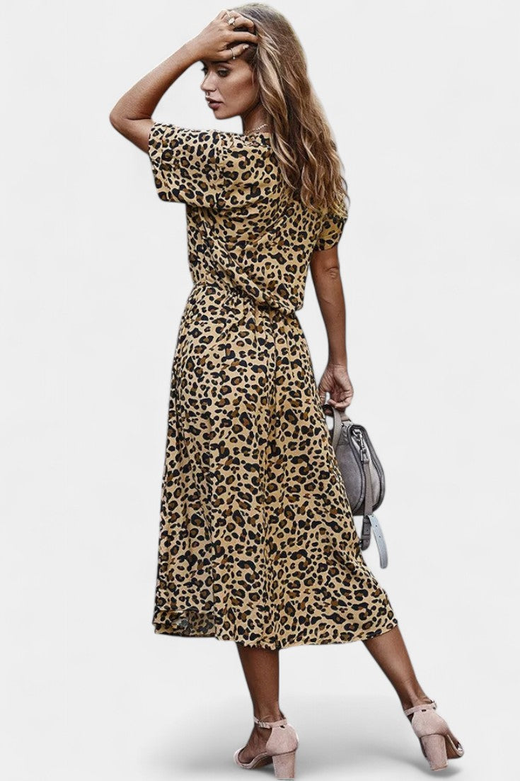 Rovena Midi Dress with Polka Dots