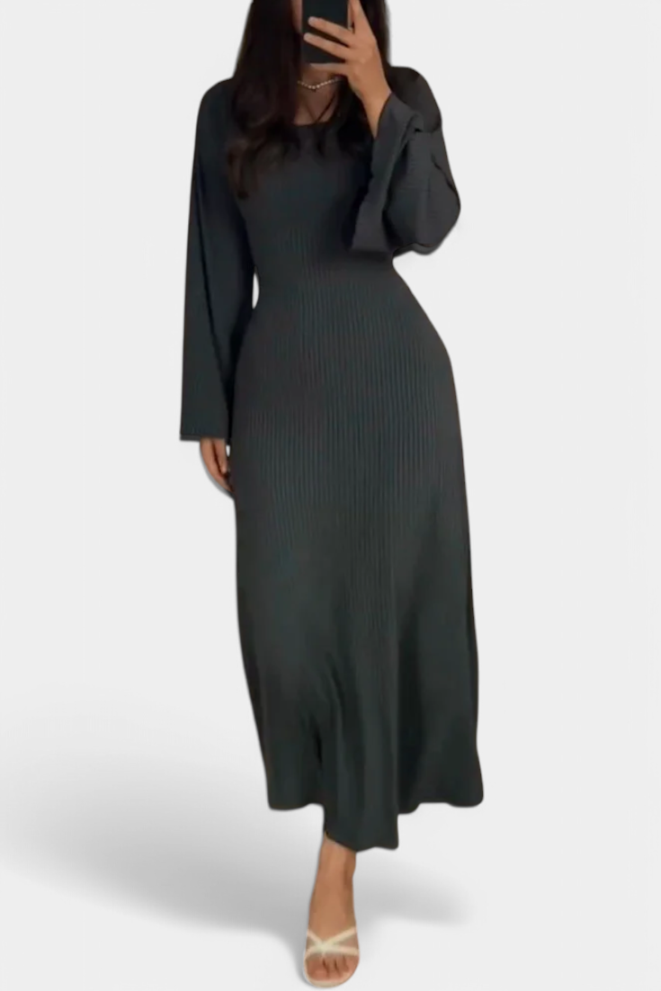 Livia Knit Dress with Waistband