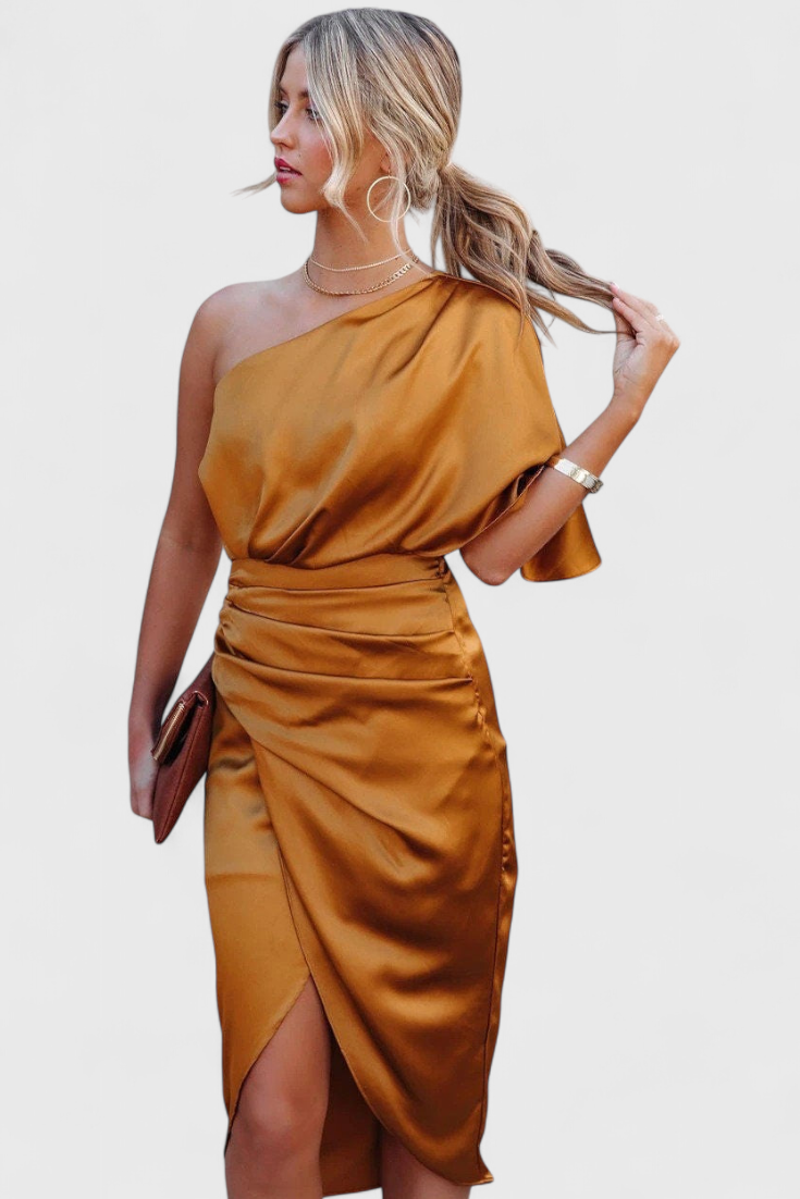 Anais Sophisticated and Multifunctional Satin Dress