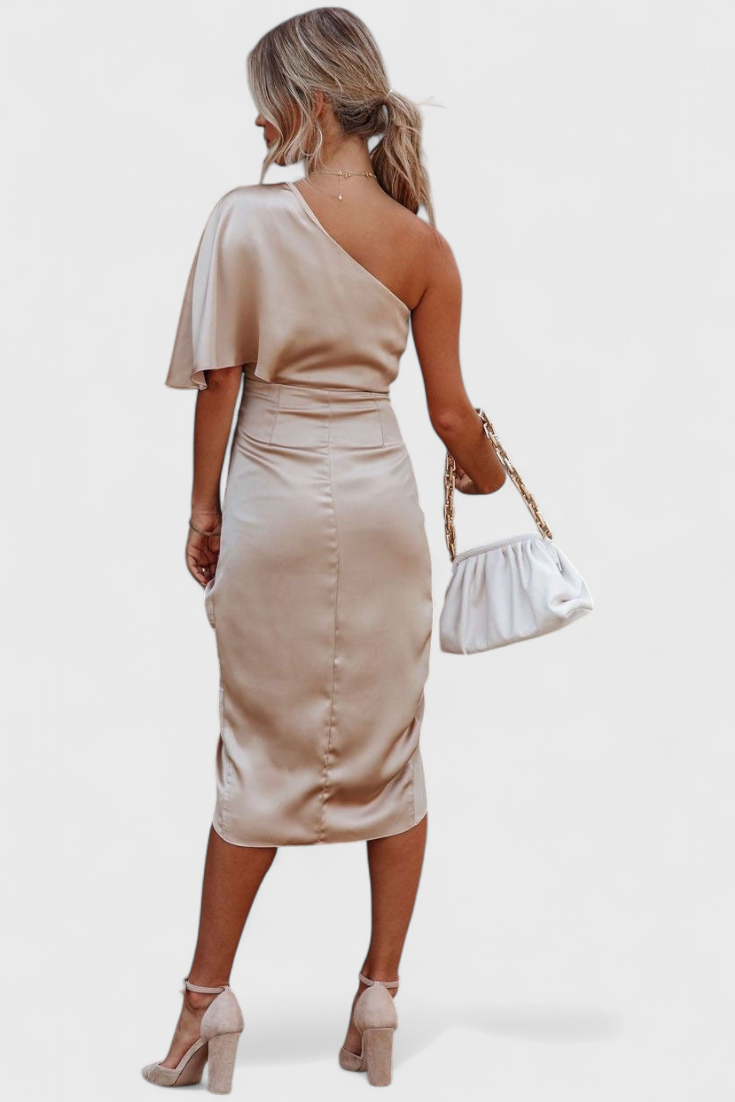 Anais Sophisticated and Multifunctional Satin Dress