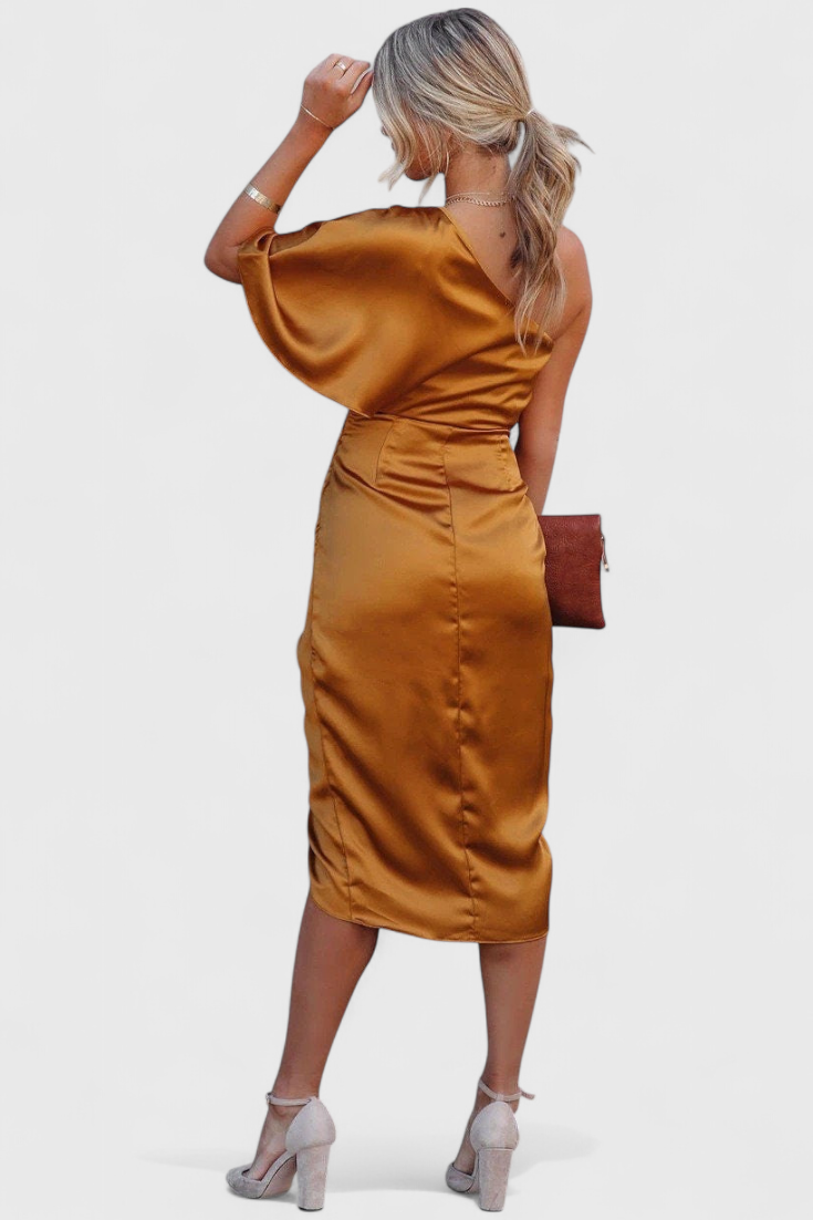 Anais Sophisticated and Multifunctional Satin Dress