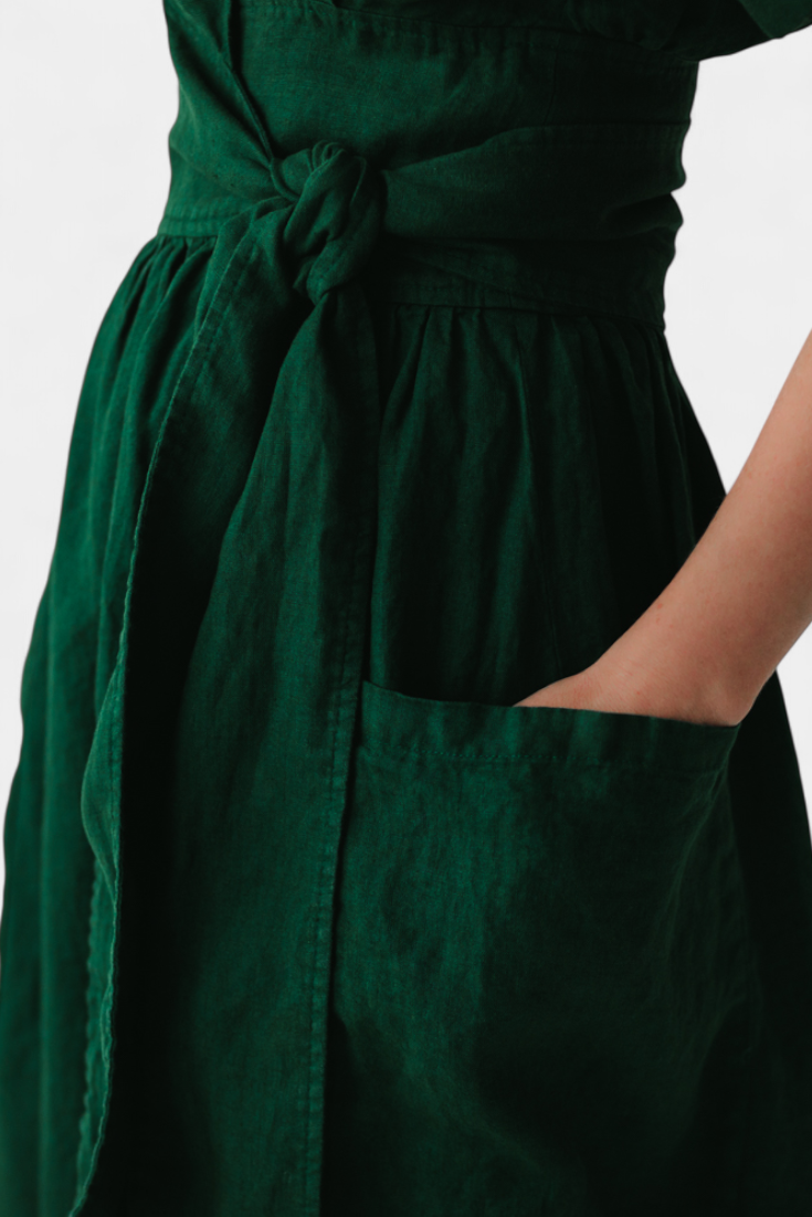 Cressida V-Neck Dress with Adjustable Waist