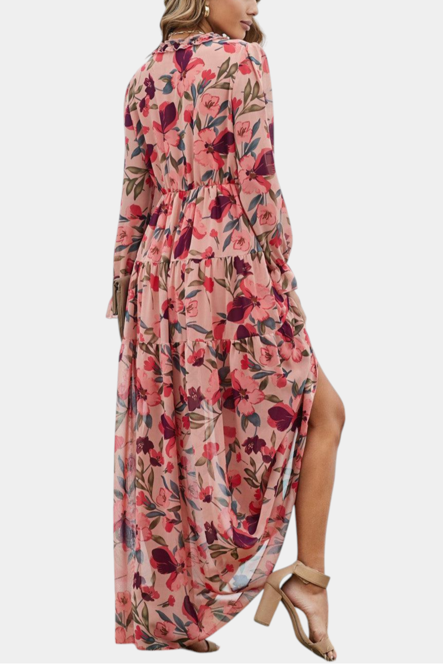 Keti Long Sleeve Floral Maxi Dress