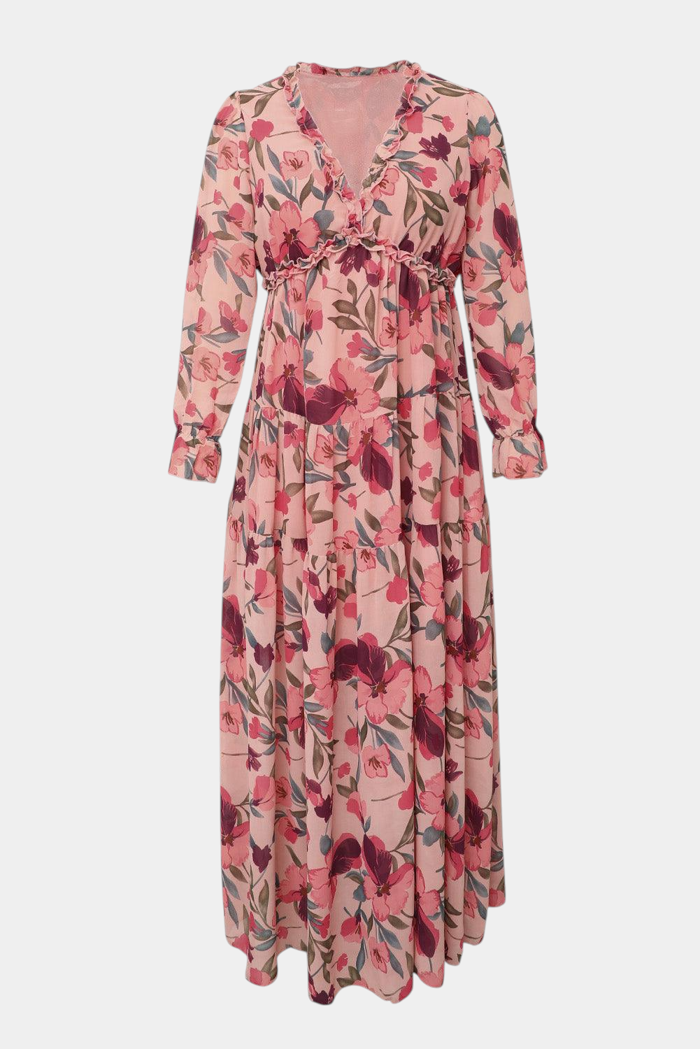 Keti Long Sleeve Floral Maxi Dress