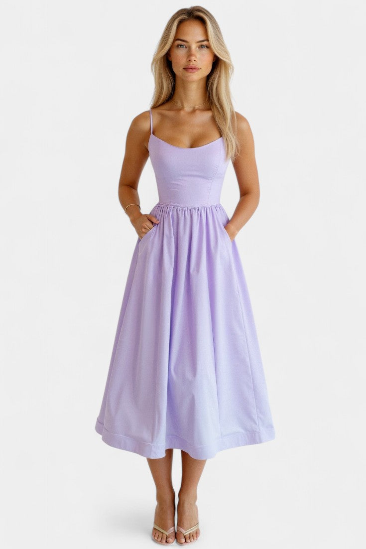 Marvelle Sleeveless Midi Flowy Dress