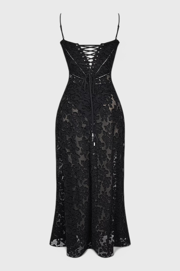 Mabel Vintage Sequin and Lace Dress