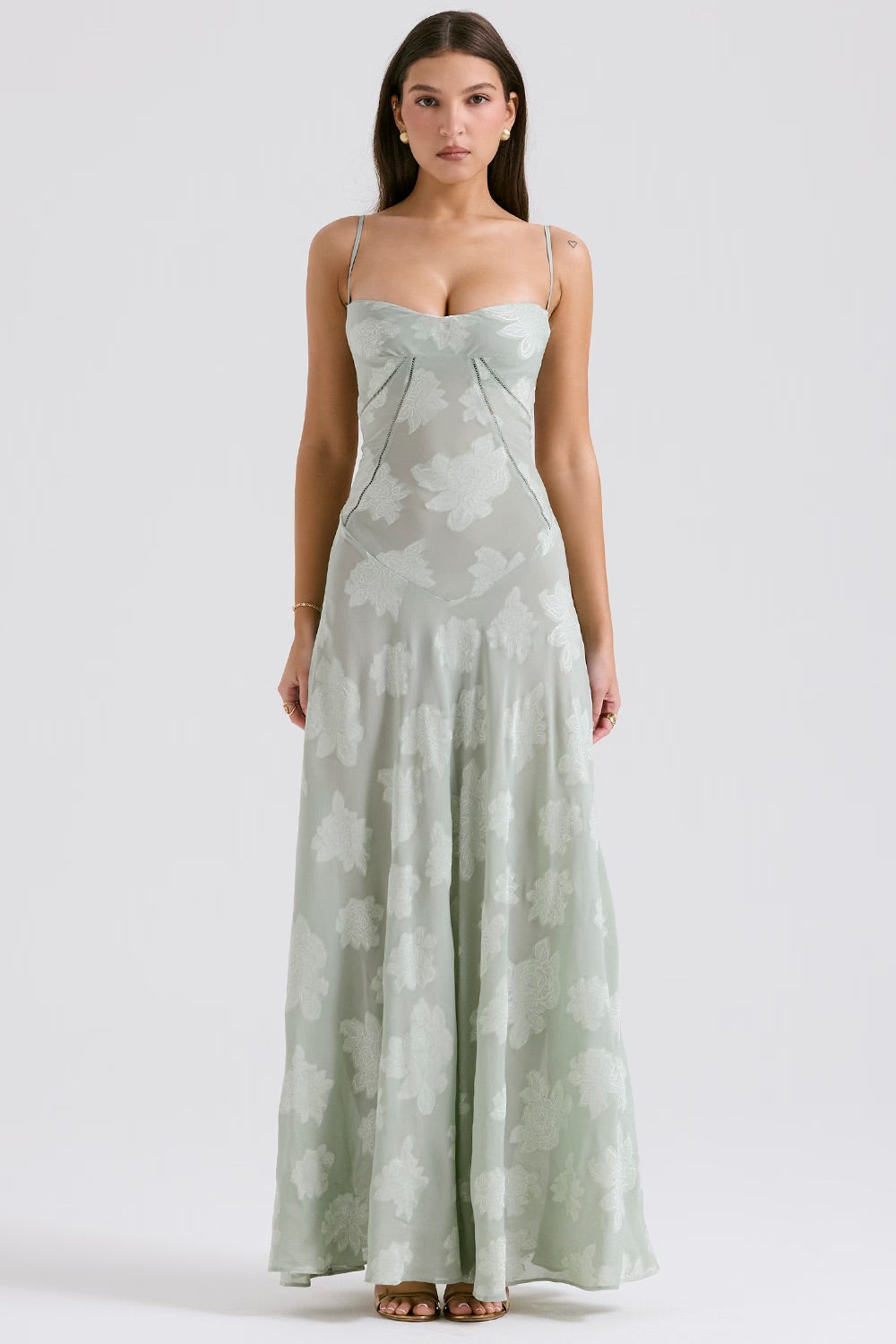 Mabel Vintage Sequin and Lace Dress
