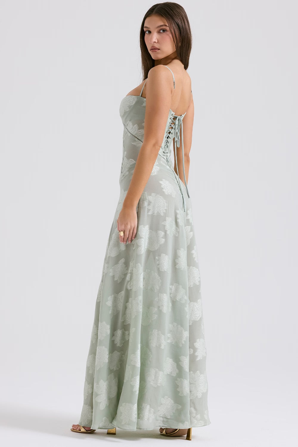 Mabel Vintage Sequin and Lace Dress