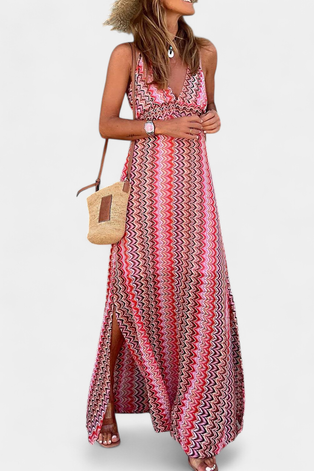 Jeni Boho Tribal Halter Dress