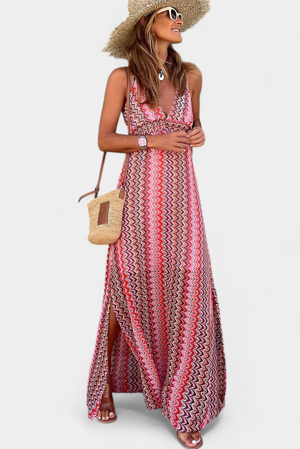 Jeni Boho Tribal Halter Dress