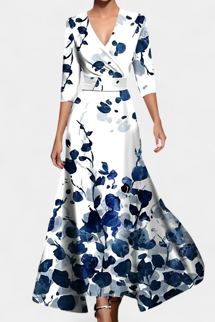 Lauren Floral Wrap Maxi Dress