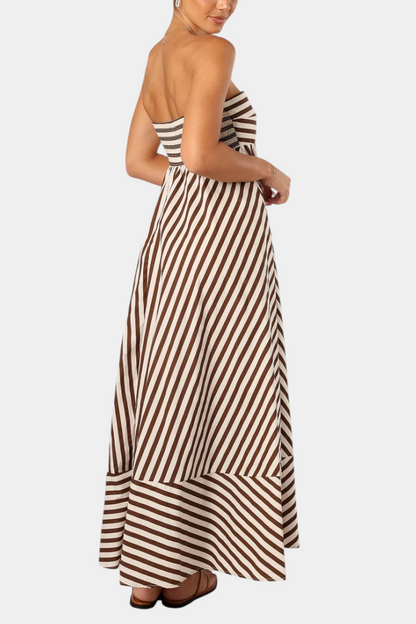 Pink Shirred Convertible Dress with Night Charm