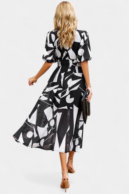 Georgina Floral V-Neck Midi Dress
