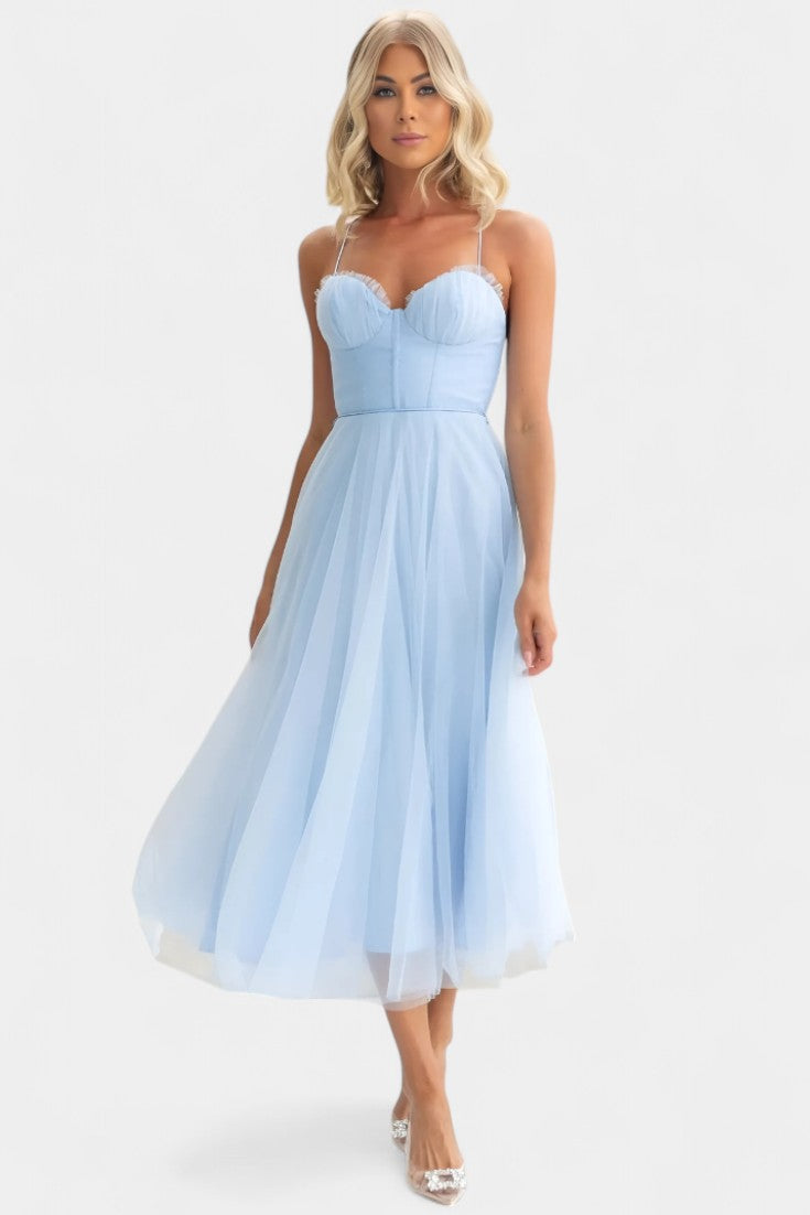 Eileen Midi Dress in Tulle