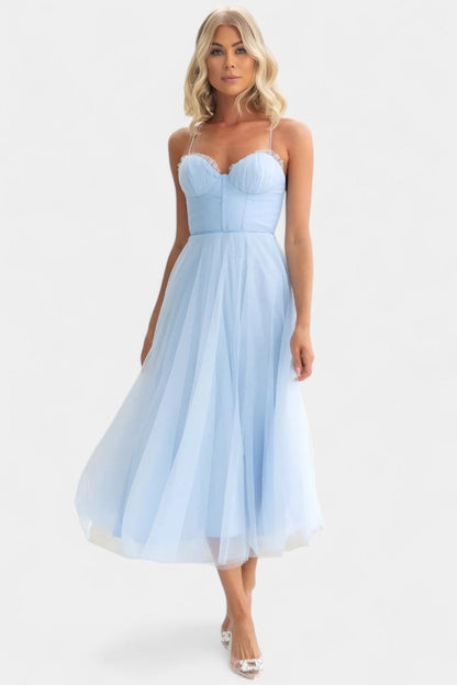 Eileen Midi Dress in Tulle