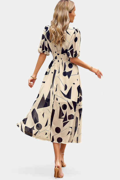 Georgina Floral V-Neck Midi Dress