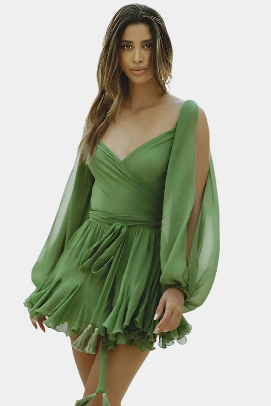 Skylar Mini Dress with V-Neckline