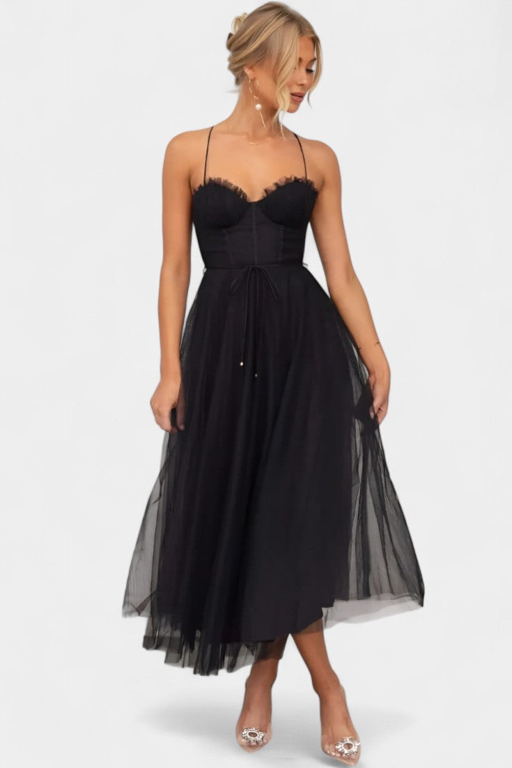 Eileen Midi Dress in Tulle