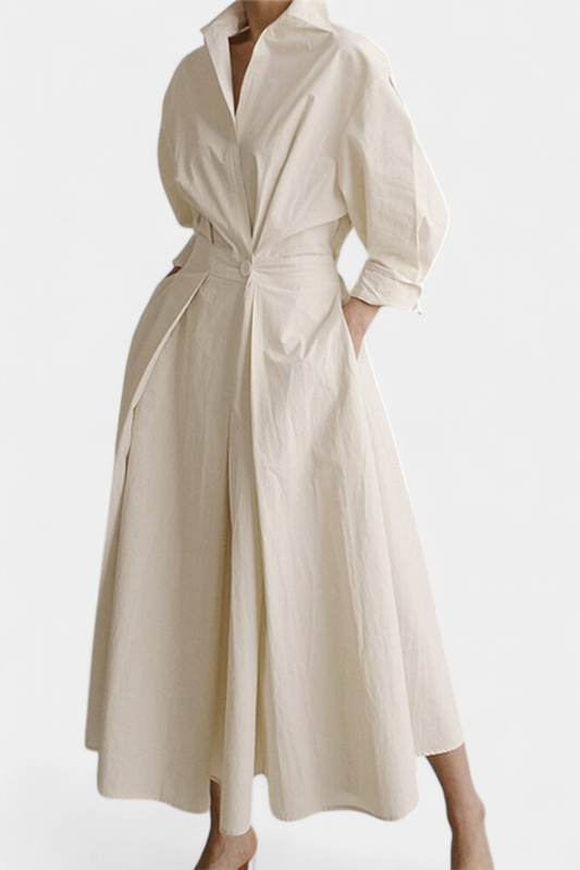 Miriam Retro Long Sleeve Maxi Dress
