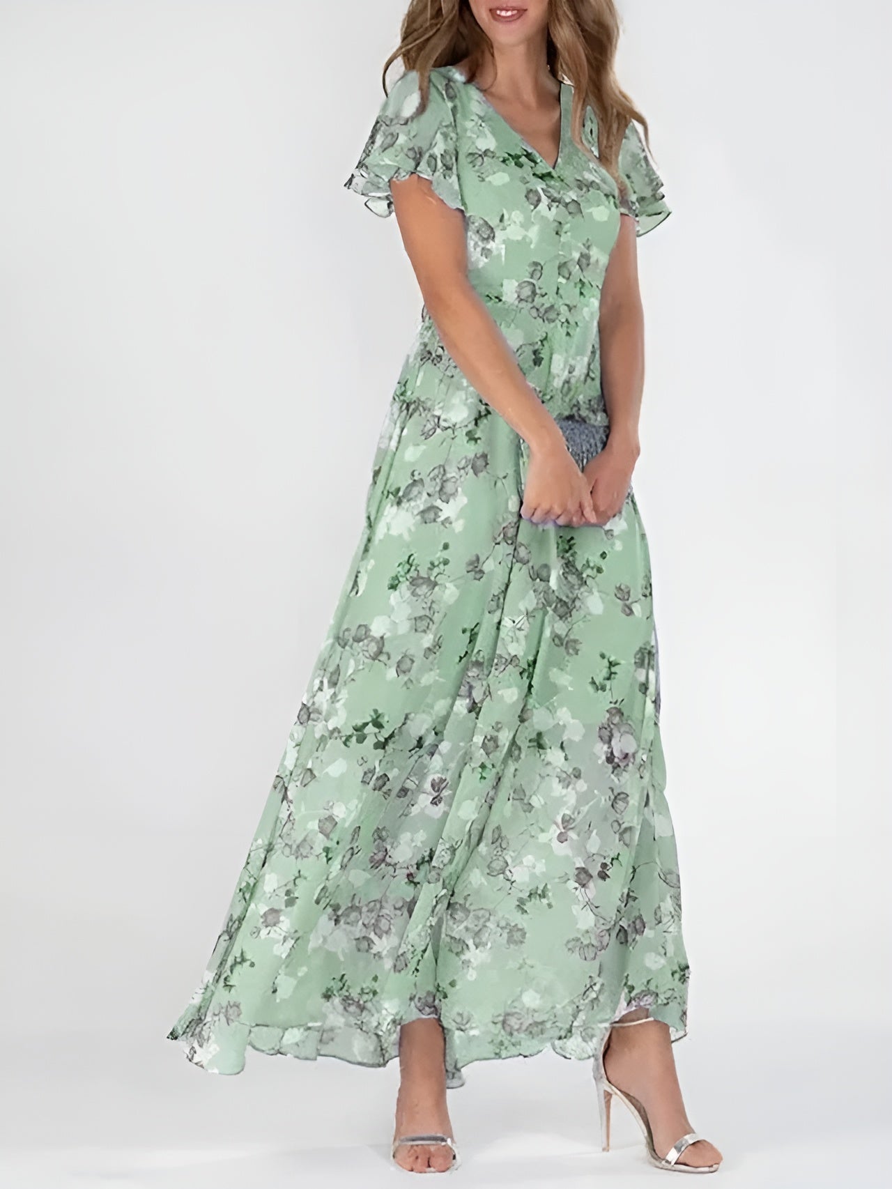 Amber™ | Flowy Gown with Belly Cover