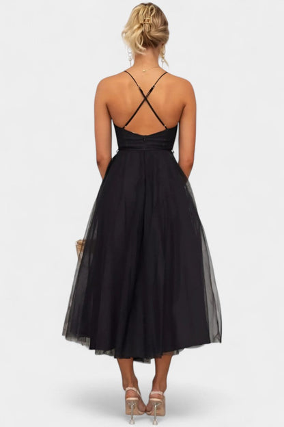 Eileen Midi Dress in Tulle
