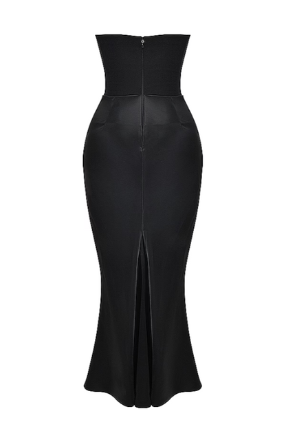 Emily Strapless Draped Maxi Dress