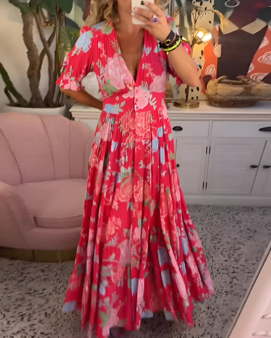 Caterina™ | Floral Long Dress