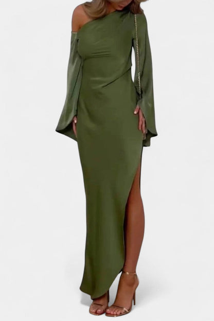 Keisha Asymmetrical One Shoulder Maxi Dress