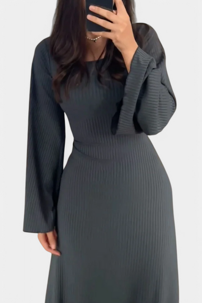 Livia Knit Dress with Waistband