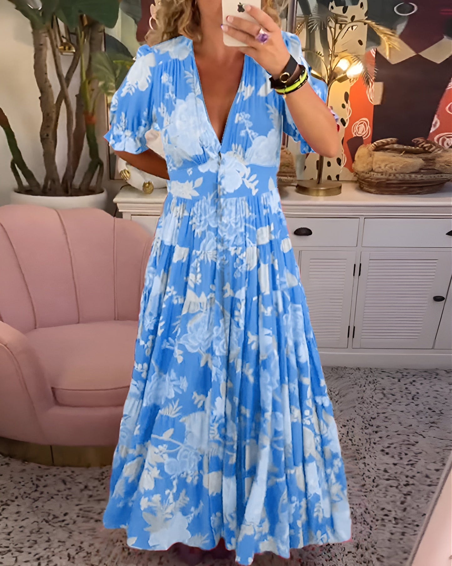 Caterina™ | Floral Long Dress
