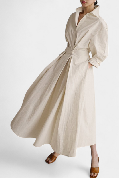 Miriam Retro Long Sleeve Maxi Dress