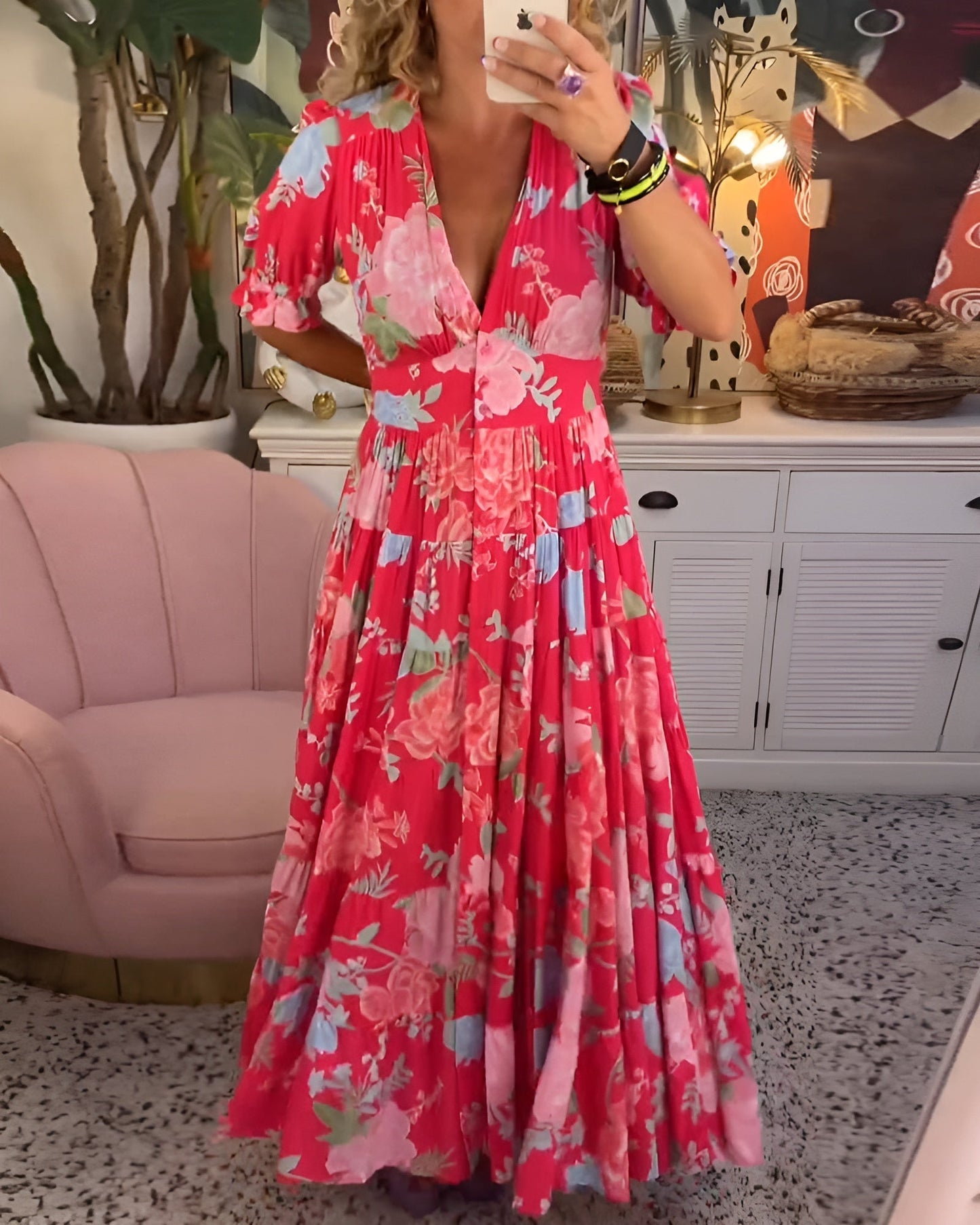 Caterina™ | Floral Long Dress