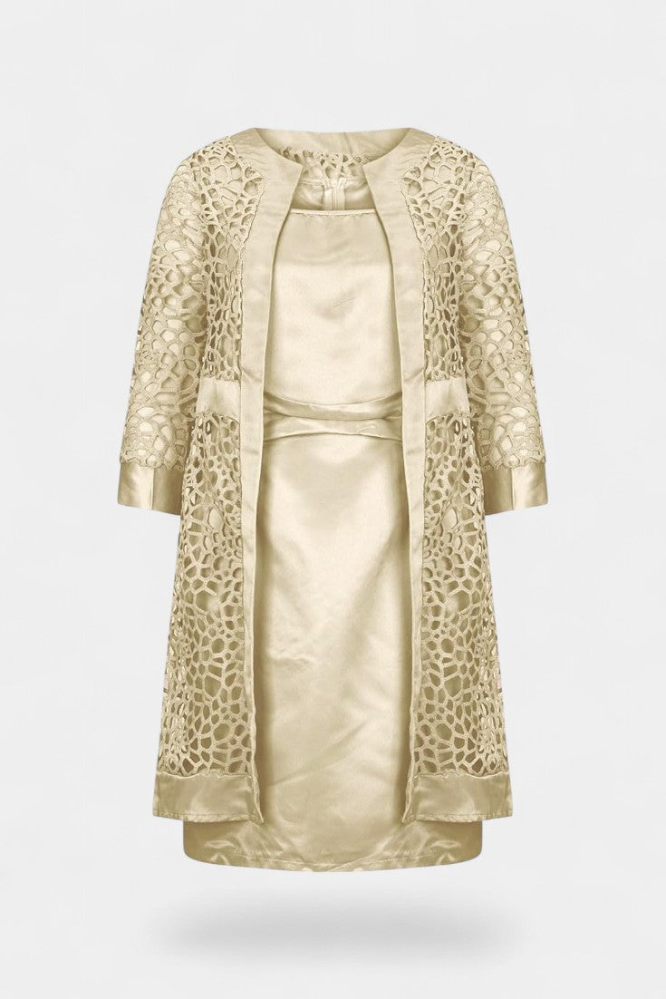 Freya Two-Piece Dress Set with Lace Details