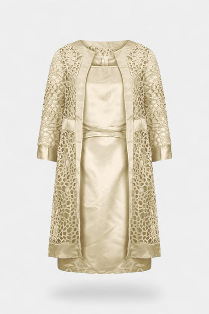 Freya Two-Piece Dress Set with Lace Details