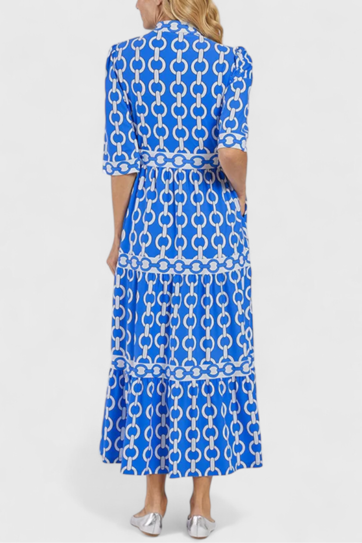 Casilda Midi Dress with Chain Design