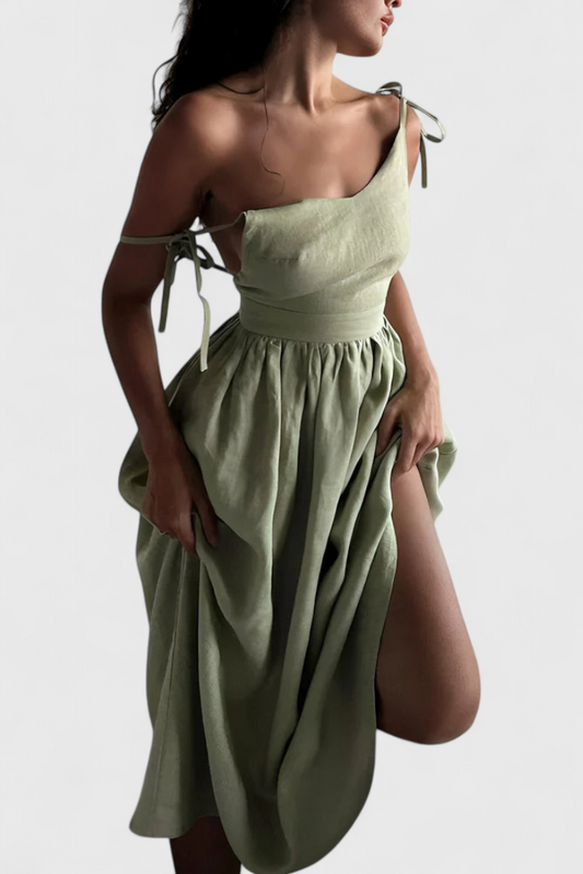 Justine Summer Dress with Feminine Details