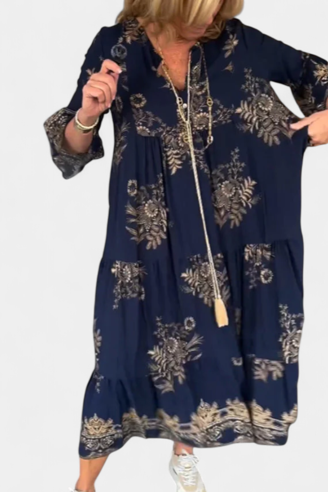 Yaiza Vintage Flowing Dress