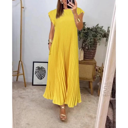 Mathilde™ | Pleated Maxi Dress