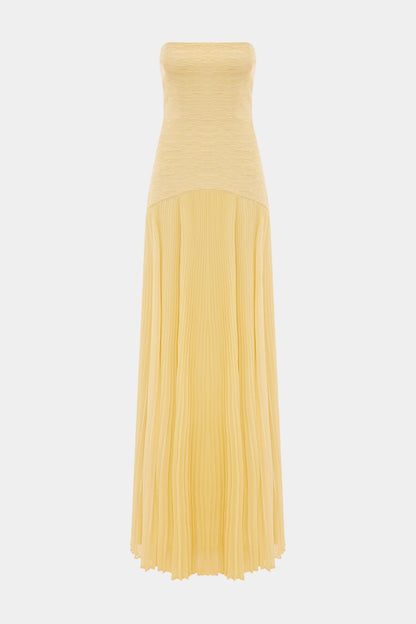 Deia Mesh Maxi Dress with Bell Sleeves