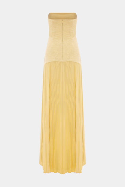 Deia Mesh Maxi Dress with Bell Sleeves