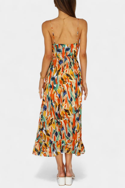 Fiona Midi Dress with Vibrant Print