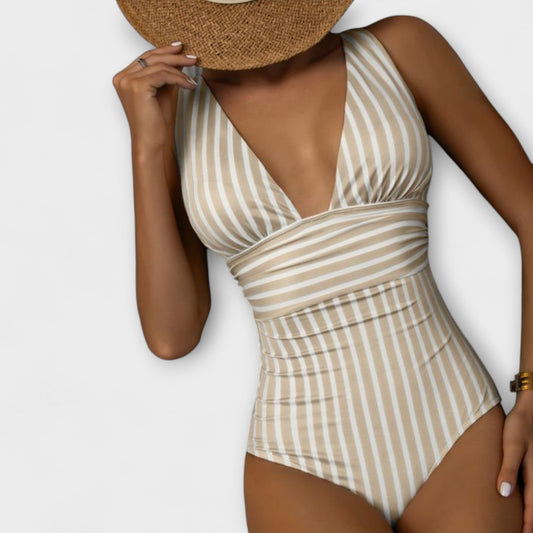 Aurora™ | Sculpting Striped Swimsuit