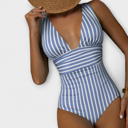 Aurora™ | Sculpting Striped Swimsuit