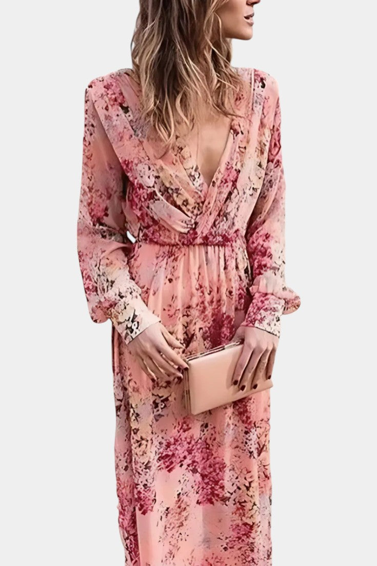 Amaliya Boho Floral Maxi Dress