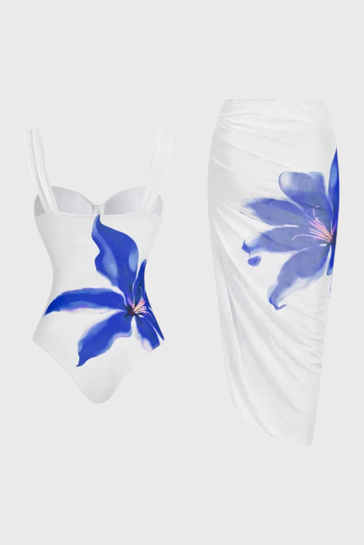Sarah Floral Two-Piece Bath Set