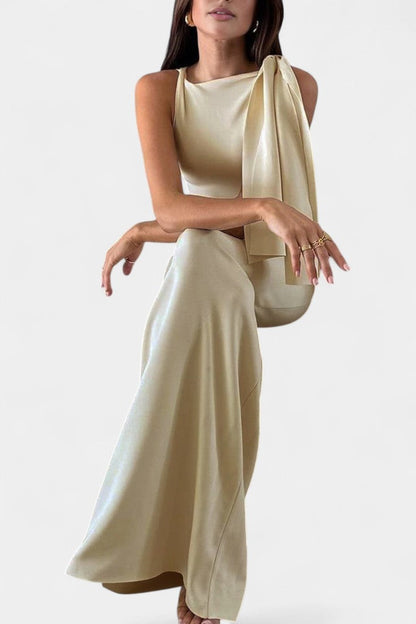 Hope Draped One Shoulder Maxi Dress
